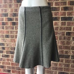 Lauren Ralph Lauren Wool skirt faux leather trim